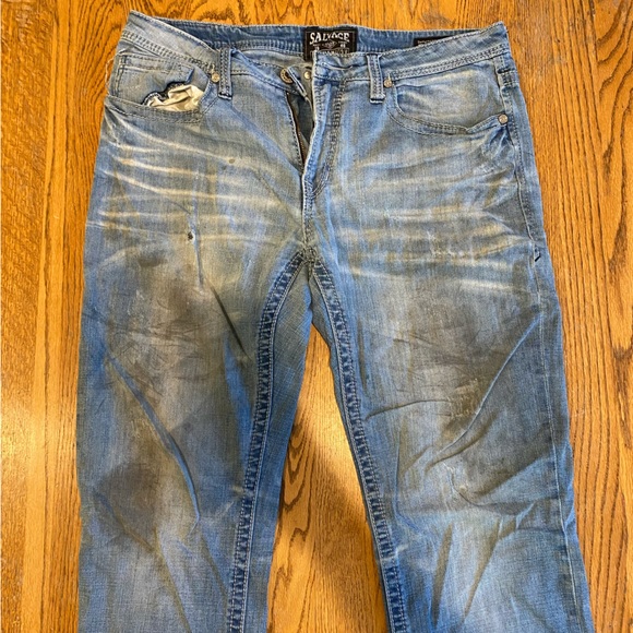 Salvage - Worn Bootcut Jeans - Picture 2 of 3